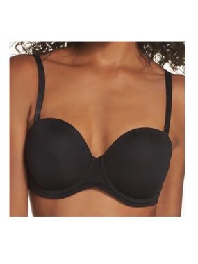 Wacoal Red Carpet Strapless Underwire Bra 854119 Black 38DDD